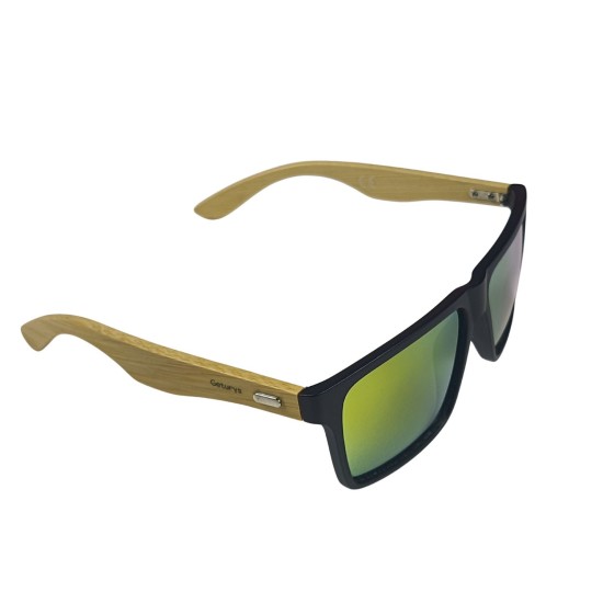 Óculos Geturys – Lente Amarela Armação em Bambu