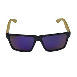 Óculos  – Lente Azul e Armação em Bambu